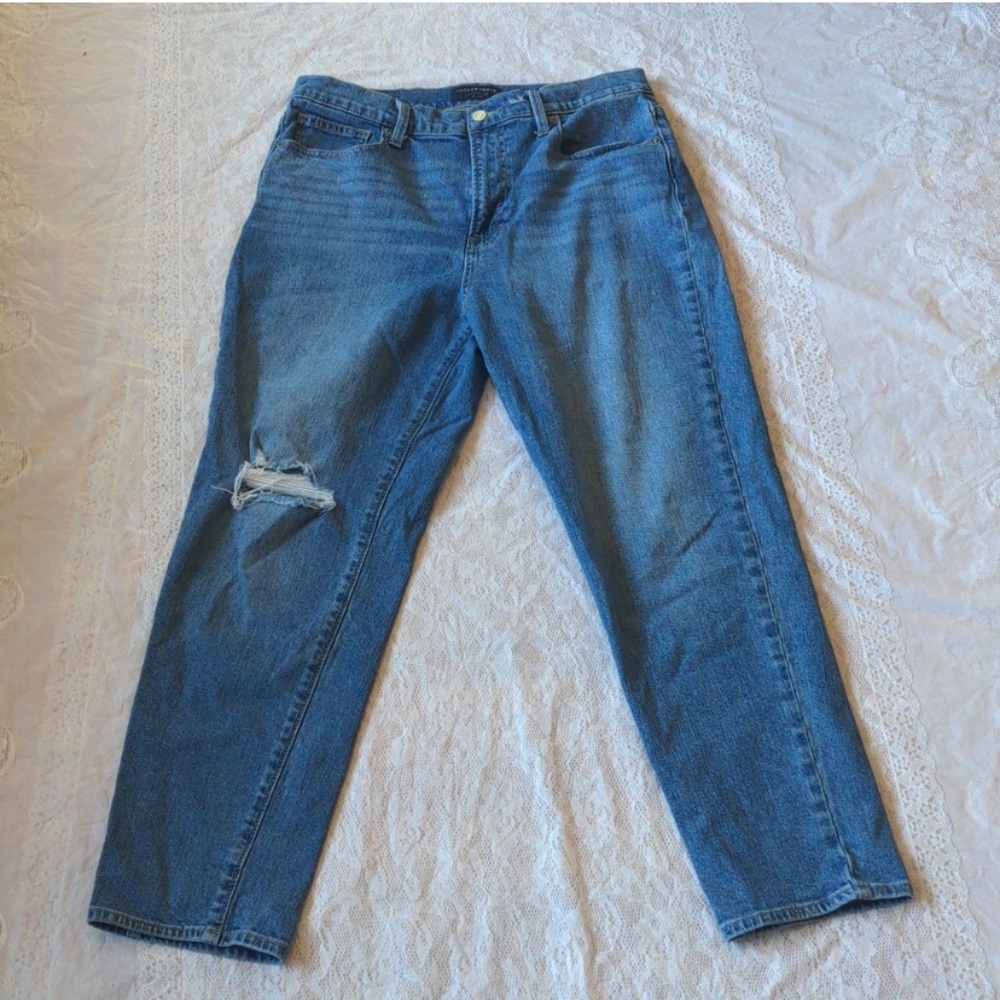 Lucky Brand High Rise Mom Jeans Drew Size 10/30